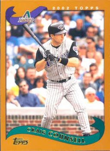 #144 Craig Counsell - Arizona Diamondbacks - 2002 Topps Baseball