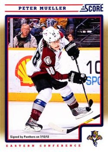 #144 Peter Mueller - Florida Panthers - 2012-13 Score - Gold Rush Hockey