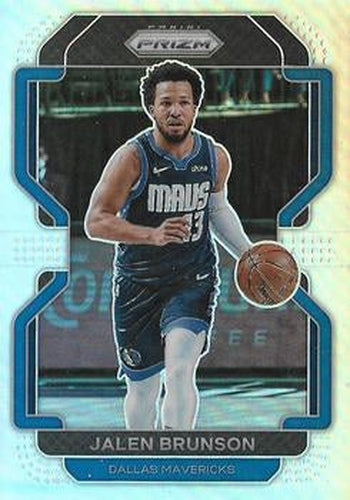 #144 Jalen Brunson - Dallas Mavericks - 2021-22 Panini Prizm - Silver Basketball