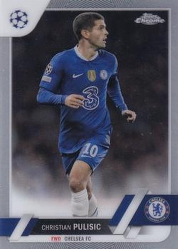 #144 Christian Pulisic - Chelsea FC - 2022-23 Topps Chrome UEFA Club Competitions Soccer