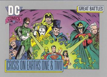 #144 Crisis on Earths One & Two - 1992 Impel DC Cosmic