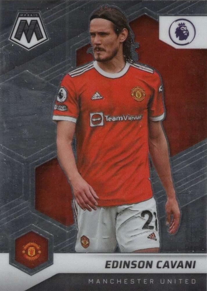 #144 Edinson Cavani - Manchester United - 2021-22 Panini Mosaic Premier League Soccer