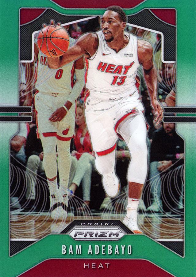 #144 Bam Adebayo - Miami Heat - 2019-20 Panini Prizm - Prizms Green Basketball