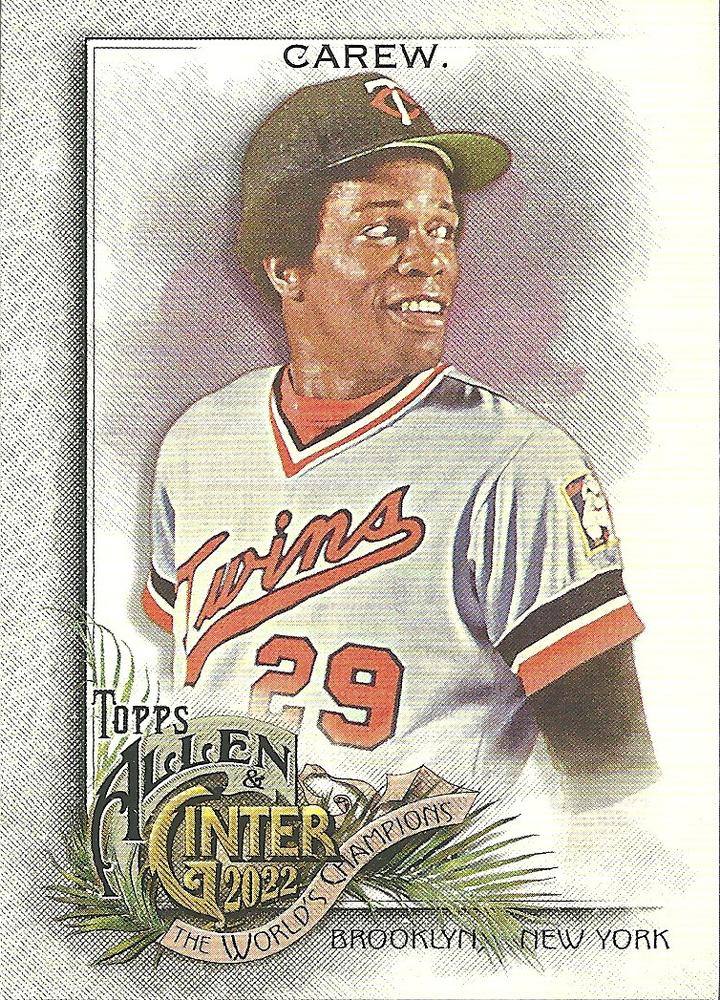 #145 Rod Carew - Minnesota Twins - 2022 Topps Allen & Ginter Baseball