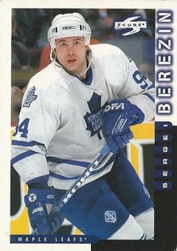 #145 Sergei Berezin - Toronto Maple Leafs - 1997-98 Score Hockey