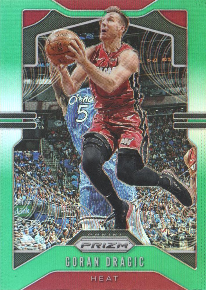 #145 Goran Dragic - Miami Heat - 2019-20 Panini Prizm - Prizms Green Basketball