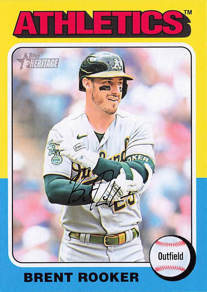 #145 Brent Rooker - Oakland Athletics - 2024 Topps Heritage Baseball