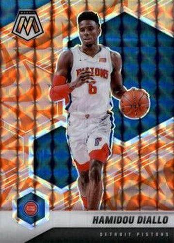 #145 Hamidou Diallo - Detroit Pistons - 2020-21 Panini Mosaic - Mosaic Reactive Orange Basketball