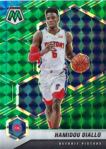 #145 Hamidou Diallo - Detroit Pistons - 2020-21 Panini Mosaic - Mosaic Green Basketball