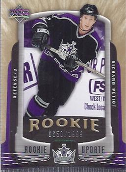#145 Richard Petiot - Los Angeles Kings - 2005-06 Upper Deck Rookie Update Hockey