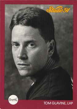 #145 Tom Glavine - Atlanta Braves - 1991 Studio Baseball