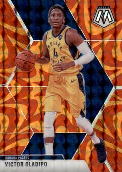 #145 Victor Oladipo - Indiana Pacers - 2019-20 Panini Mosaic - Reactive Orange Basketball