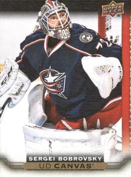 #C145 Sergei Bobrovsky - Columbus Blue Jackets - 2015-16 Upper Deck - UD Canvas Hockey