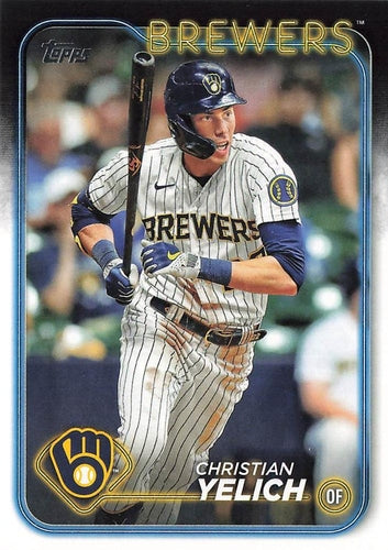 #145 Christian Yelich - Milwaukee Brewers - 2024 Topps Baseball