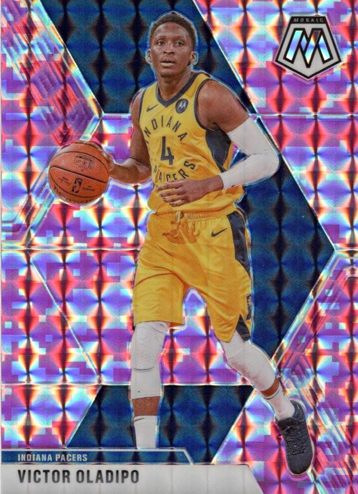 #145 Victor Oladipo - Indiana Pacers - 2019-20 Panini Mosaic - Camo Pink Basketball