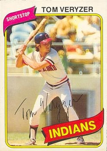 #145 Tom Veryzer - Cleveland Indians - 1980 O-Pee-Chee Baseball