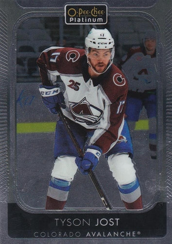 #146 Tyson Jost - Colorado Avalanche - 2021-22 O-Pee-Chee Platinum Hockey