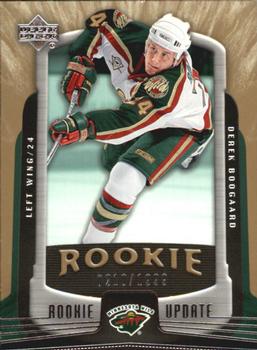 #146 Derek Boogaard - Minnesota Wild - 2005-06 Upper Deck Rookie Update Hockey