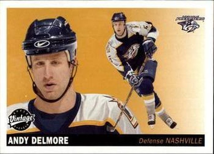 #146 Andy Delmore - Nashville Predators - 2002-03 Upper Deck Vintage Hockey