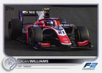 #146 Calan Williams - Trident F2 - 2022 Topps Formula 1 Racing