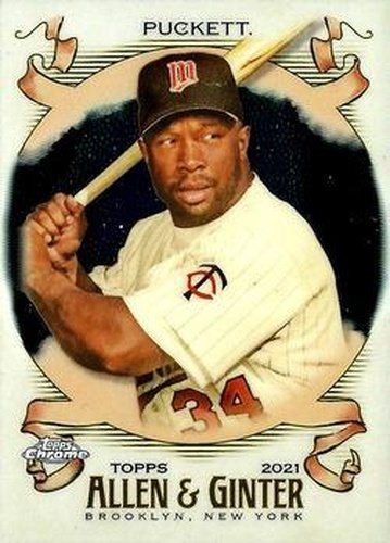 #146 Kirby Puckett - Minnesota Twins - 2021 Topps Allen & Ginter Chrome Baseball
