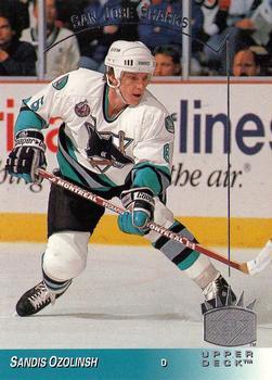 #146 Sandis Ozolinsh - San Jose Sharks - 1993-94 Upper Deck - SP Hockey