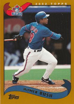 #146 Homer Bush - Toronto Blue Jays - 2002 Topps Baseball