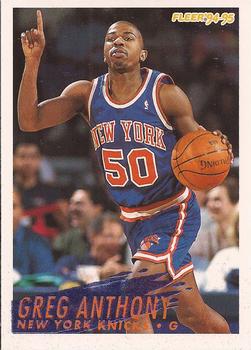 #147 Greg Anthony - New York Knicks - 1994-95 Fleer Basketball