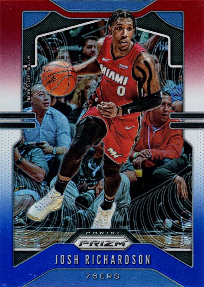 #147 Josh Richardson - Philadelphia 76ers - 2019-20 Panini Prizm - Prizms Red White and Blue Basketball
