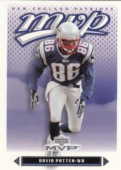 #147 David Patten - New England Patriots - 2003 Upper Deck MVP Football
