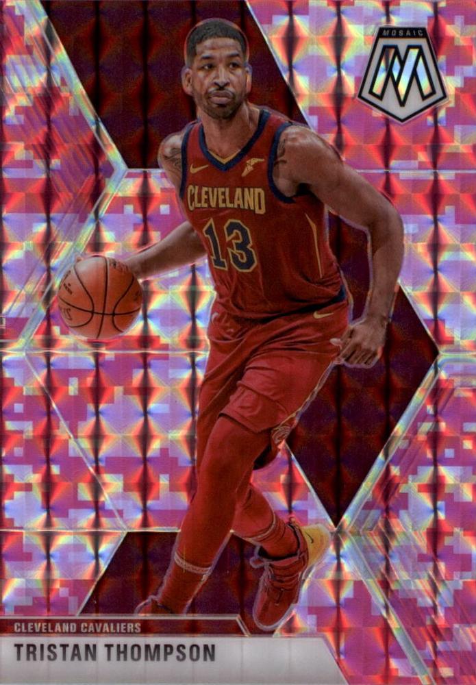 #147 Tristan Thompson - Cleveland Cavaliers - 2019-20 Panini Mosaic - Camo Pink Basketball
