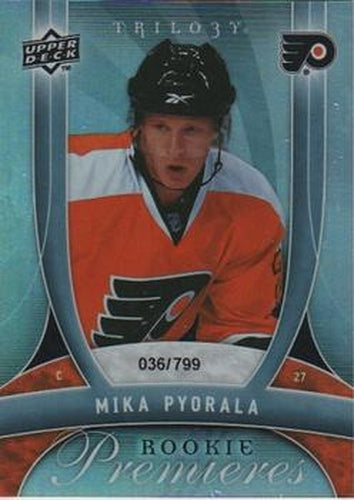 #147 Mika Pyorala - Philadelphia Flyers - 2009-10 Upper Deck Trilogy Hockey