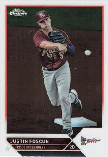 #PDC-147 Justin Foscue - Frisco RoughRiders - 2023 Topps Pro Debut - Chrome Baseball