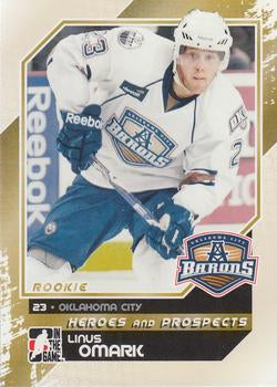 #147 Linus Omark - Oklahoma City Barons - 2010-11 In The Game Heroes and Prospects Hockey