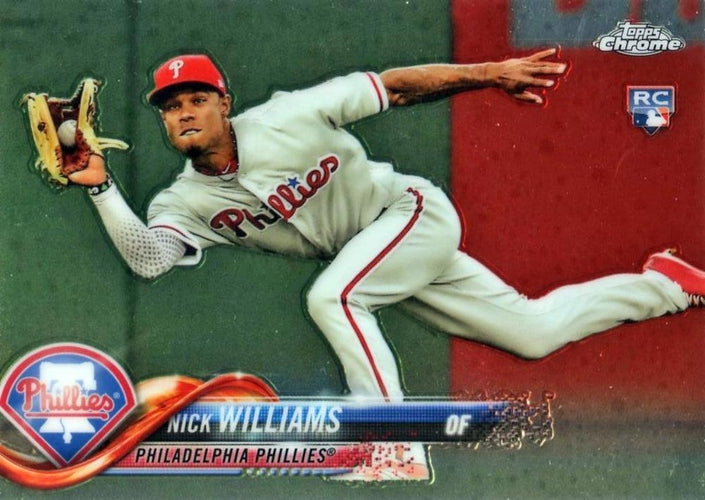 #147 Nick Williams - Philadelphia Phillies - 2018 Topps Chrome Baseball