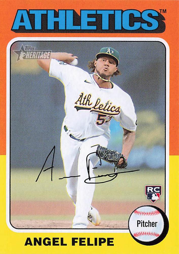 #147 Angel Felipe - Oakland Athletics - 2024 Topps Heritage Baseball