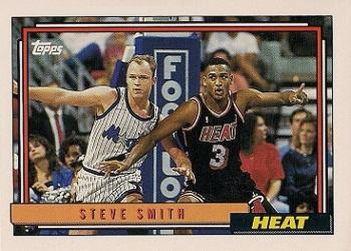 #147 Steve Smith - Miami Heat - 1992-93 Topps Basketball