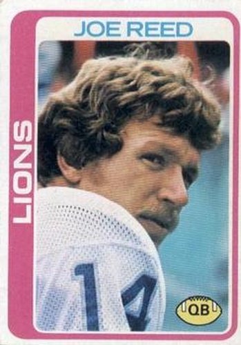 #147 Joe Reed - Detroit Lions - 1978 Topps Football