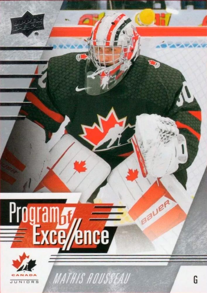 #148 Mathis Rousseau - Canada - 2024 Upper Deck Team Canada Juniors Hockey