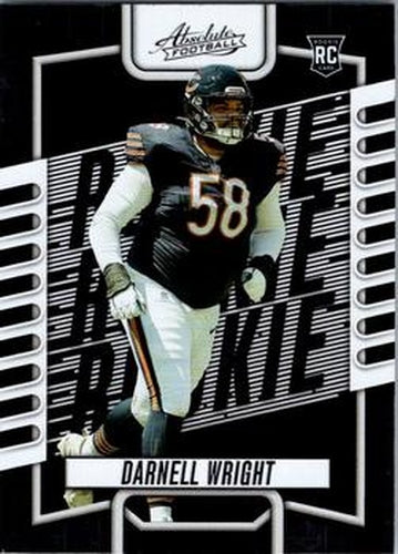 #148 Darnell Wright - Chicago Bears - 2023 Panini Absolute Football