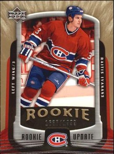 #148 Raitis Ivanans - Montreal Canadiens - 2005-06 Upper Deck Rookie Update Hockey