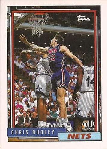#148 Chris Dudley - New Jersey Nets - 1992-93 Topps Basketball