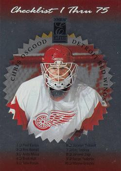 #148 Chris Osgood - Detroit Red Wings - 1996-97 Donruss Elite Hockey