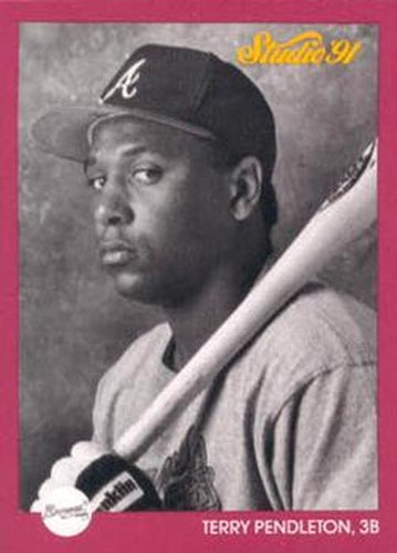 #148 Terry Pendleton - Atlanta Braves - 1991 Studio Baseball