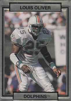 #148 Louis Oliver - Miami Dolphins - 1990 Action Packed Football