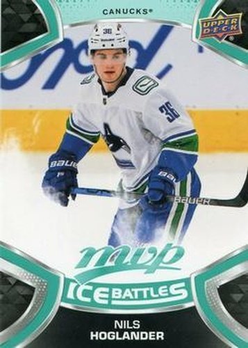 #148 Nils Hoglander - Vancouver Canucks - 2021-22 Upper Deck MVP - Ice Battles Hockey
