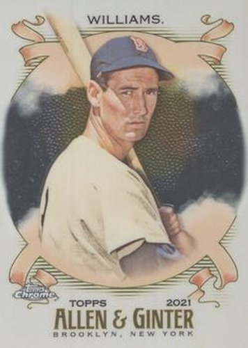 #148 Ted Williams - Boston Red Sox - 2021 Topps Allen & Ginter Chrome Baseball