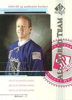 #148 Brian Leetch - Toronto Maple Leafs - 2004-05 SP Authentic Hockey