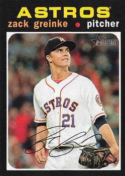 #149 Zack Greinke - Houston Astros - 2020 Topps Heritage Baseball
