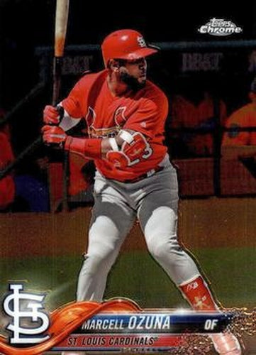 #149 Marcell Ozuna - St. Louis Cardinals - 2018 Topps Chrome Baseball